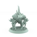 armored ratfolk berserker charging with spiked blades plague of rouswarm fantasy miniature