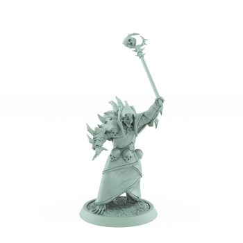 ratfolk berserker crouched and ready to lunge with clawed blades plague of rouswarm fantasy miniature