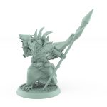 ratfolk plague priest casting dark spell with staff and bones plague of rouswarm fantasy miniature