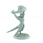 ratfolk rogue with claws extended in challenging pose plague of rouswarm fantasy miniature