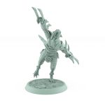 jumping rat rogue with twin plague claws airborne leap fantasy miniature plague of rouswarm