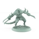 skaven rogue screaming with dual claw blades plague of rouswarm fantasy mini