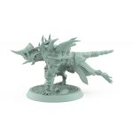 infantry ratfolk standard bearer plague banner raised war cry pose