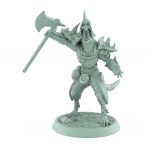 ratfolk throwing axe dynamic pose vermin armor