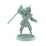ratfolk throwing axe dynamic pose vermin armor