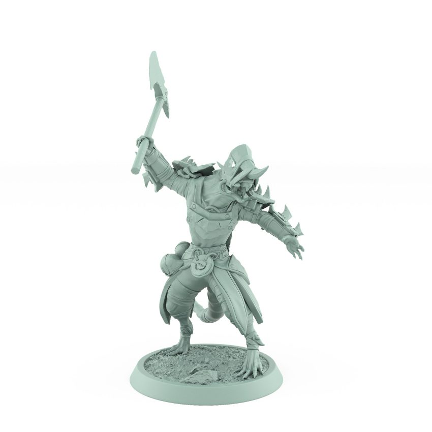 warcry ratfolk hero screaming miniature