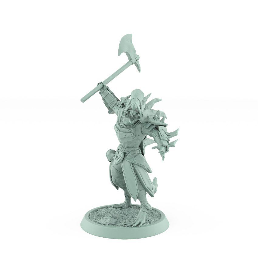 warcry ratfolk hero screaming miniature