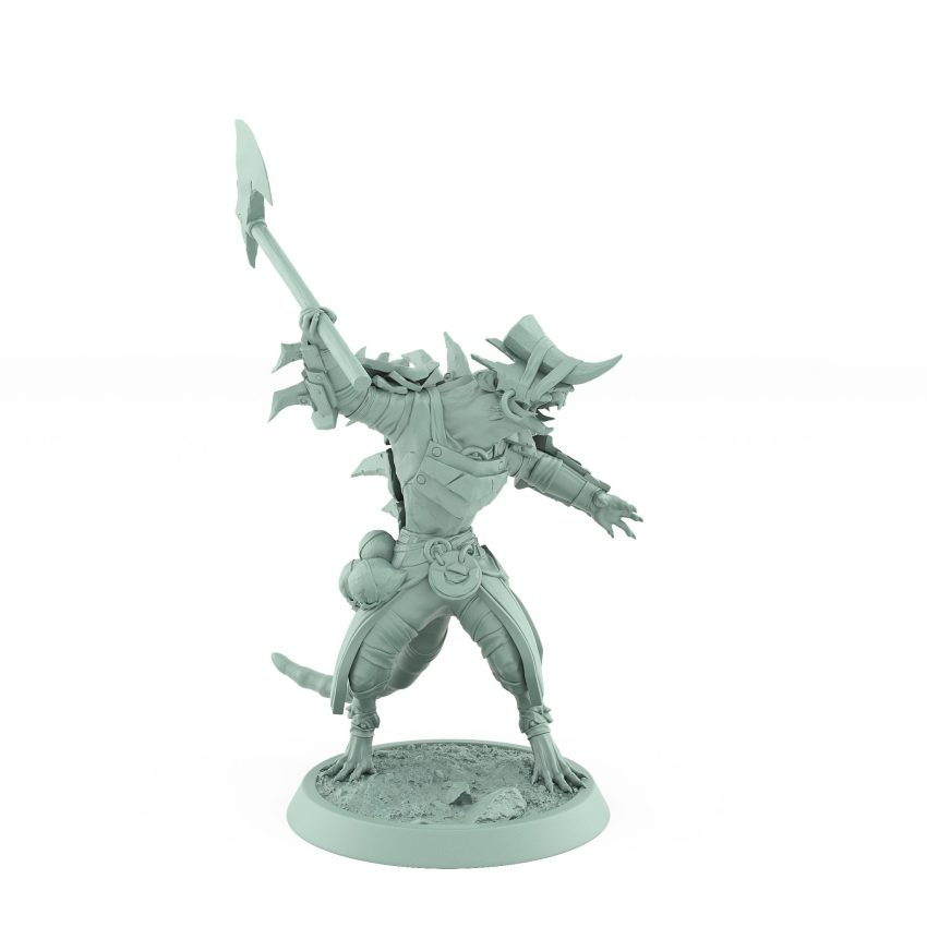 warcry ratfolk hero screaming miniature