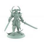 heavily armored fantasy warrior with twin swords from the unchained collection