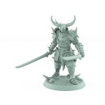 human warrior with twin swords standing in ready stance from the unchained collection
