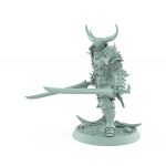 human warrior with twin swords standing in ready stance from the unchained collection