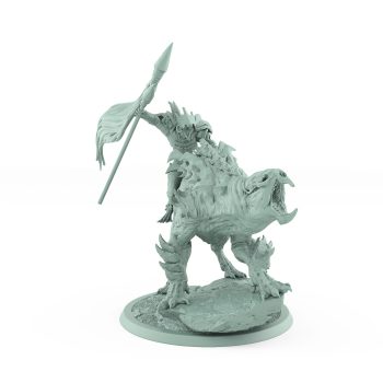 roaring plague rat mount armored with jagged spikes on battlefield base