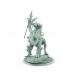 roaring plague rat mount armored with jagged spikes on battlefield base