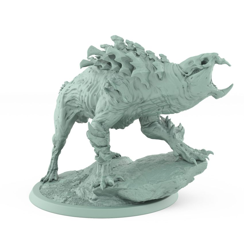 ratfolk warrior winding up axe attack pose