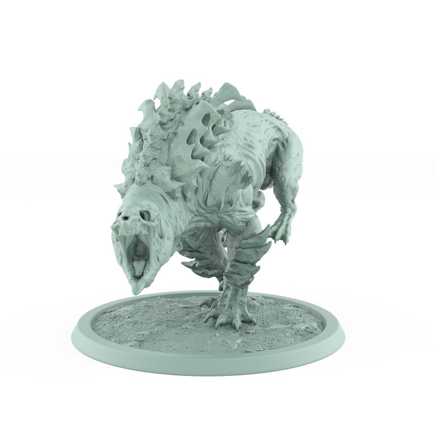 roaring plague rat mount carrying armored lancer ratfolk warrior