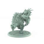 plague-ridden ratfolk rider on roaring mutated mount