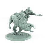 plague-ridden ratfolk rider on roaring mutated mount