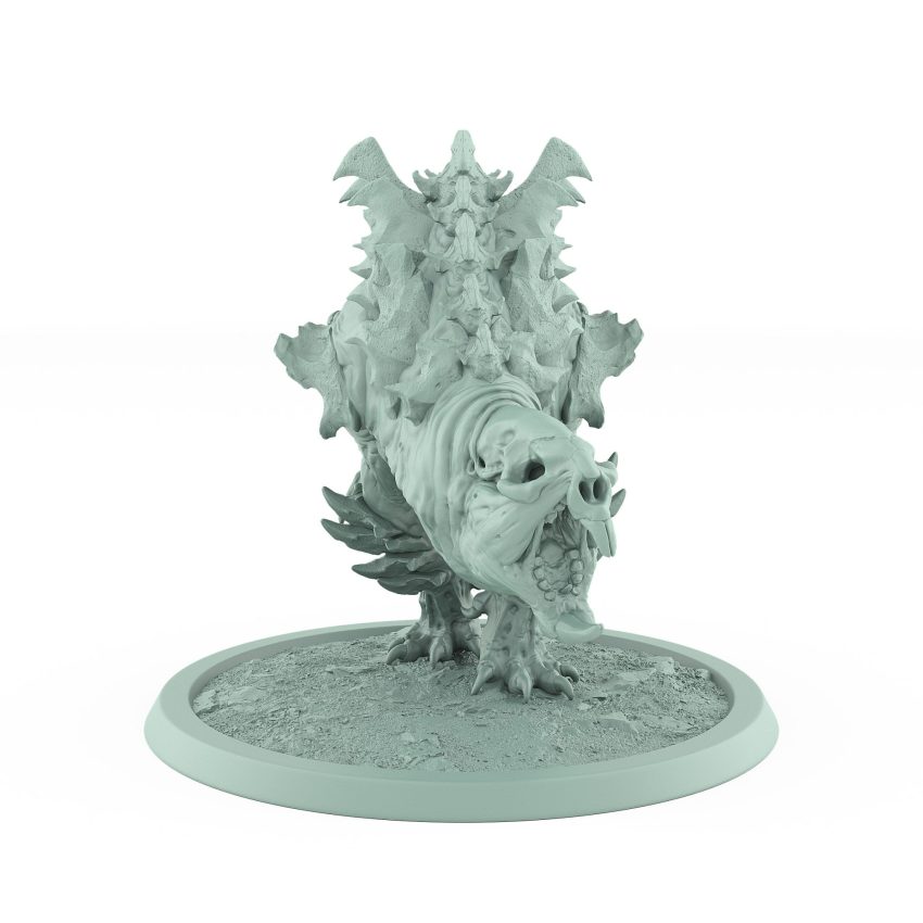 charging diseased rat mount covered in plague spikes ready for battle