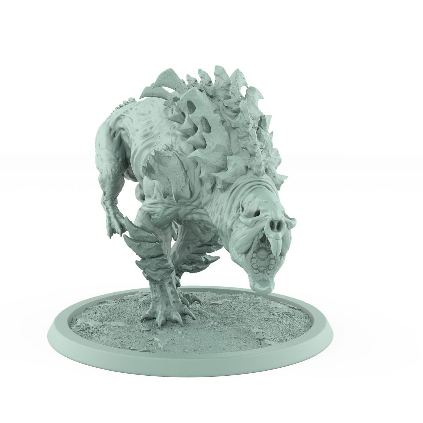 infantry rat barbarian attack stl plague of rouswarm warrior model fantasy