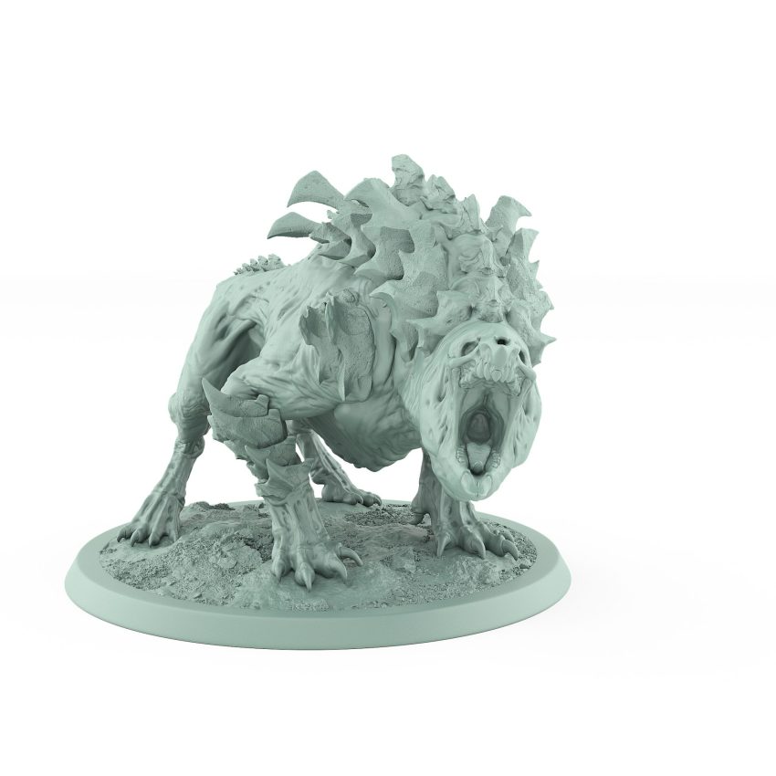 ratfolk priest riding mutated plague beast fantasy mount