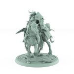 dark knight riding armored warhorse grim fantasy tabletop miniature from unchained collection