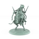 chainwrapped rearing fantasy warhorse unchained mount with gothic armor