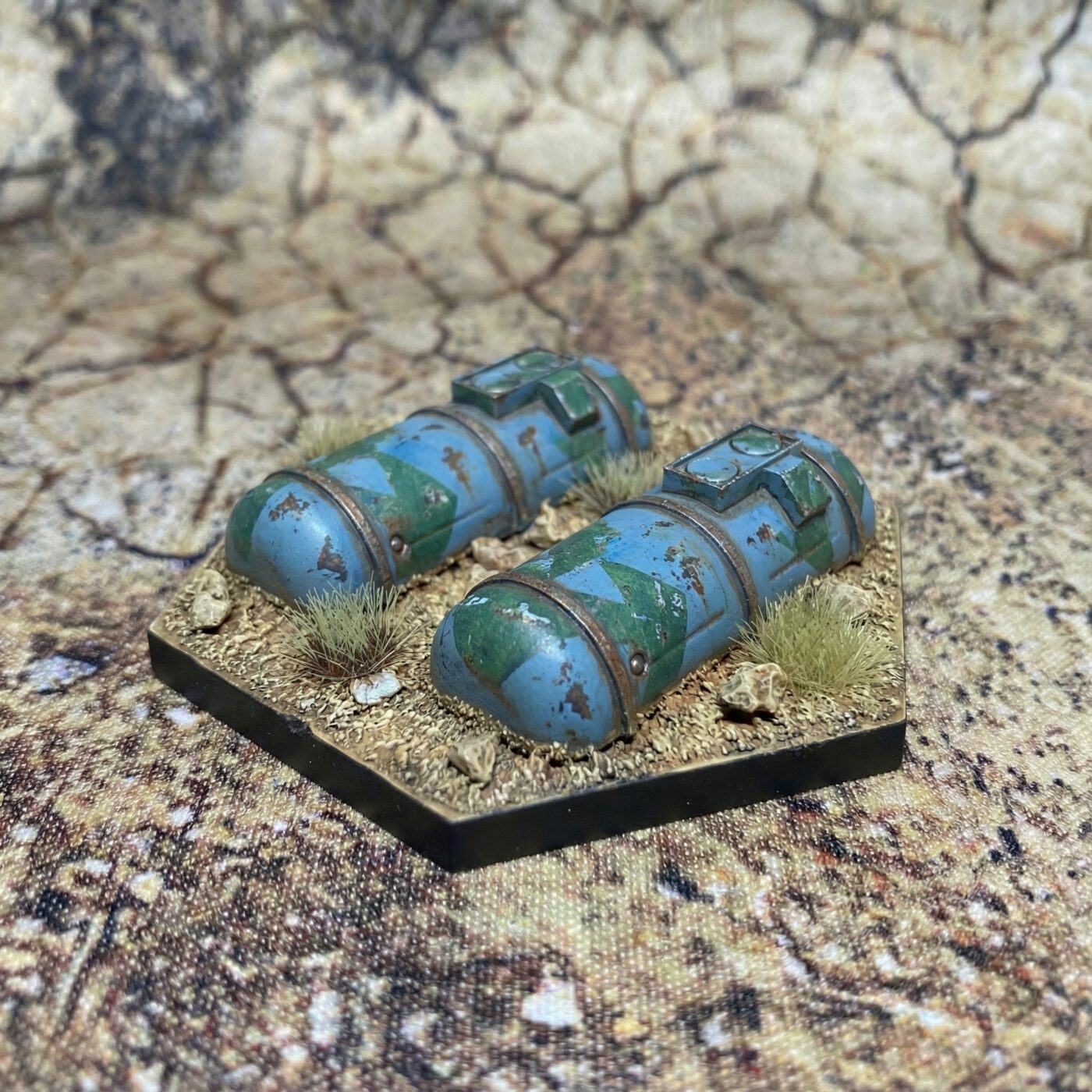 Semi-underground fuel storage