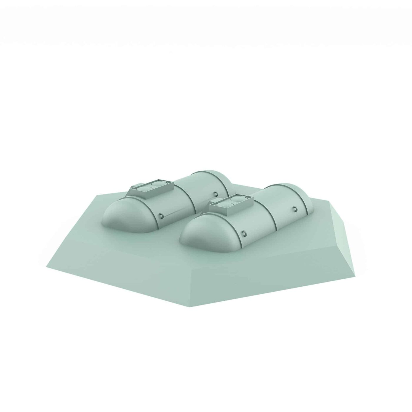 Semi-underground fuel storage