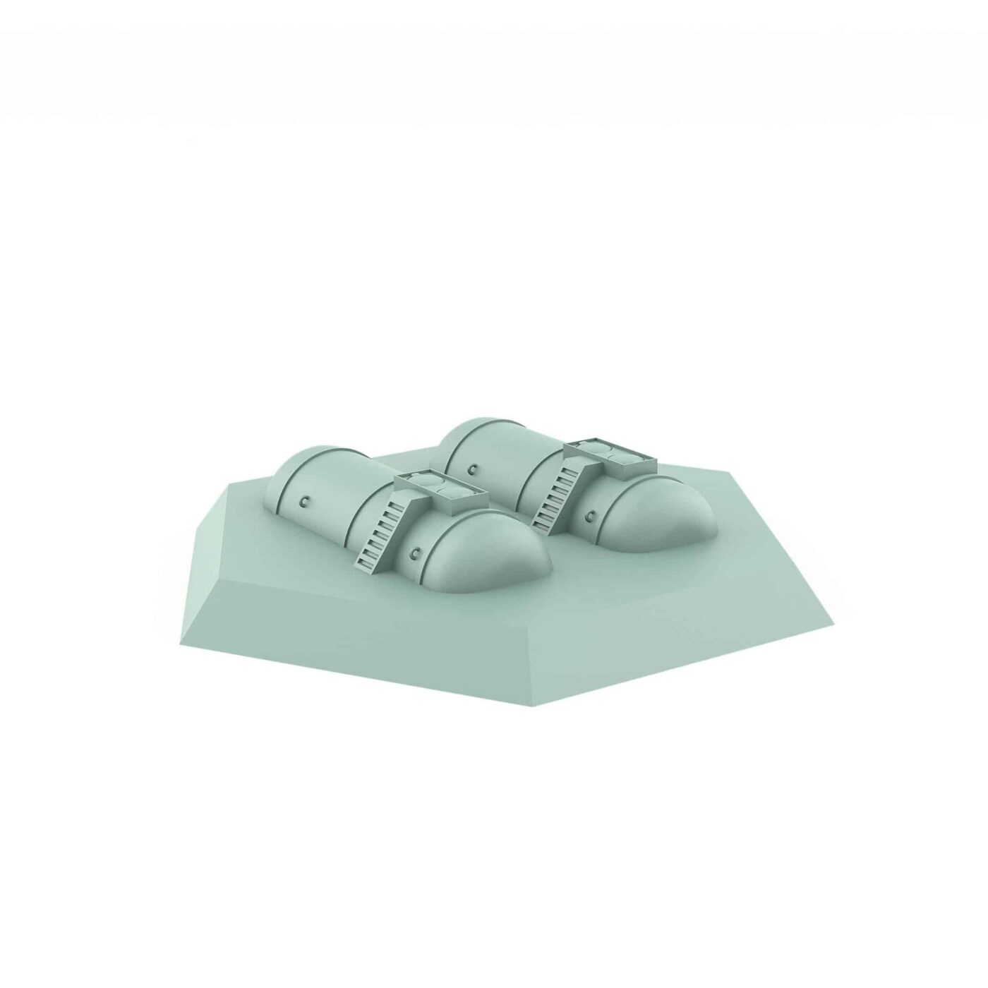 Semi-underground fuel storage