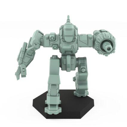 tsar koshey medium mech with rotary cannon resin model