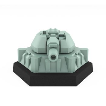 turret h heavy defense gun emplacement model