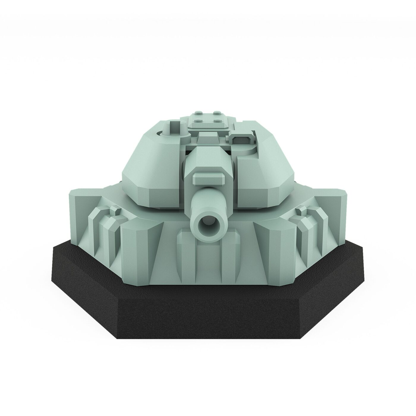 turret h heavy defense gun emplacement model