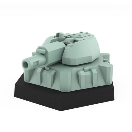 turret h heavy defense gun emplacement model