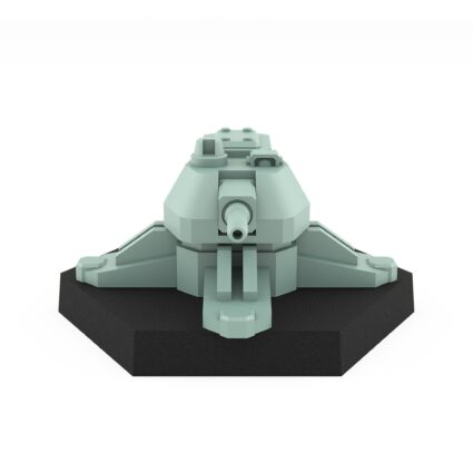turret l light cannon emplacement model