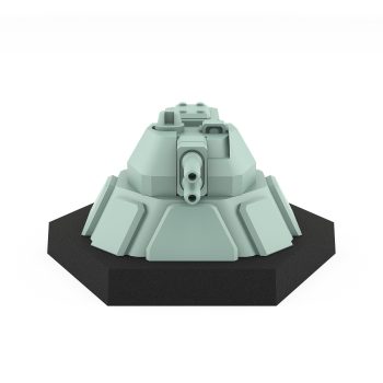 turret m double-barreled autocannon resin model