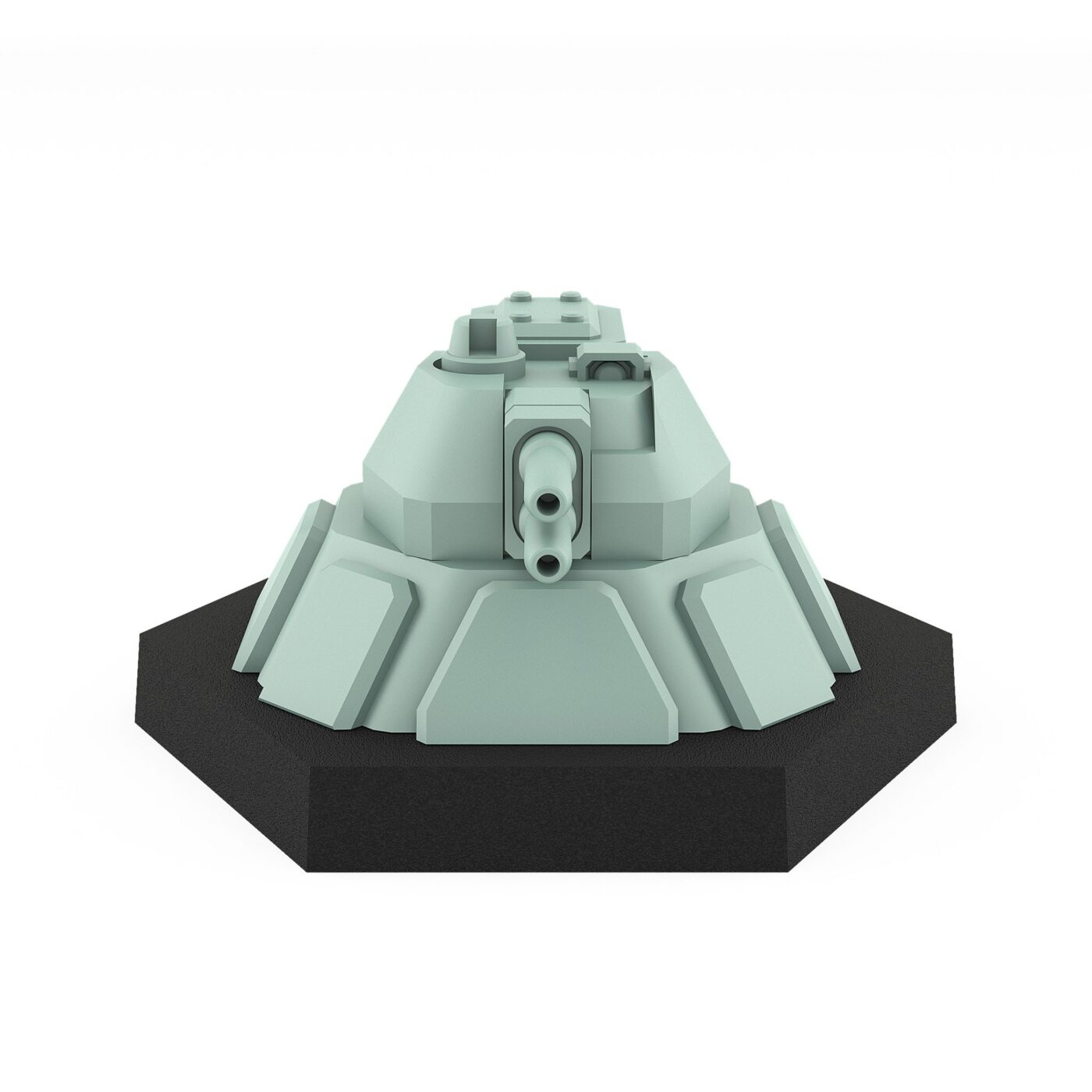 turret m double-barreled autocannon resin model