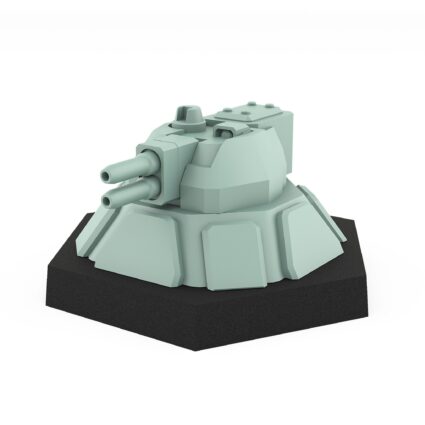 turret m double-barreled autocannon resin model