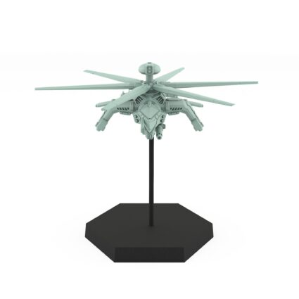 Donar aerospace helicopter miniature for tabletop wargames