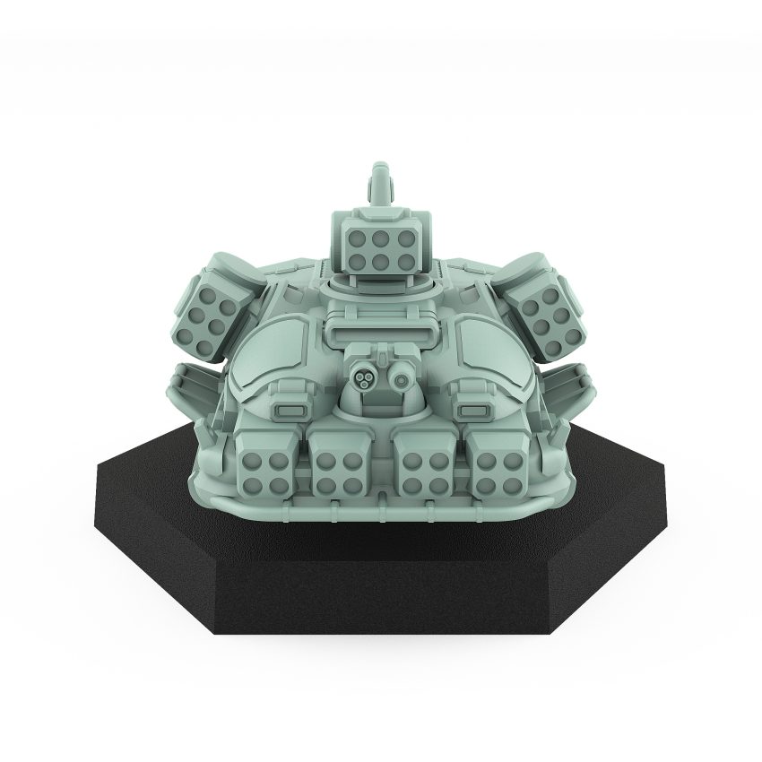 Jest MC hover tank miniature with missile turrets and hoverjets