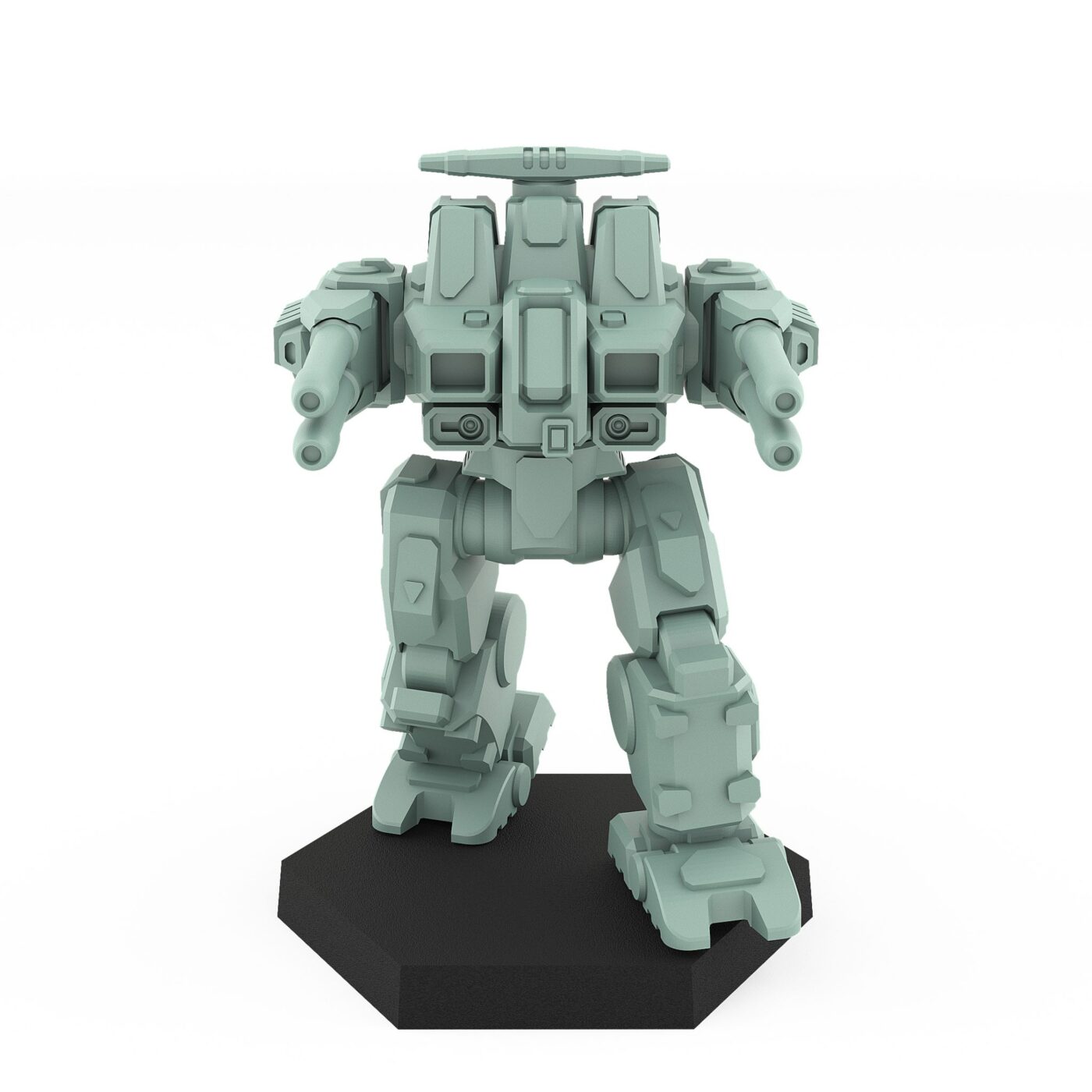 Rifleman miniature with dual autocannons and radar system