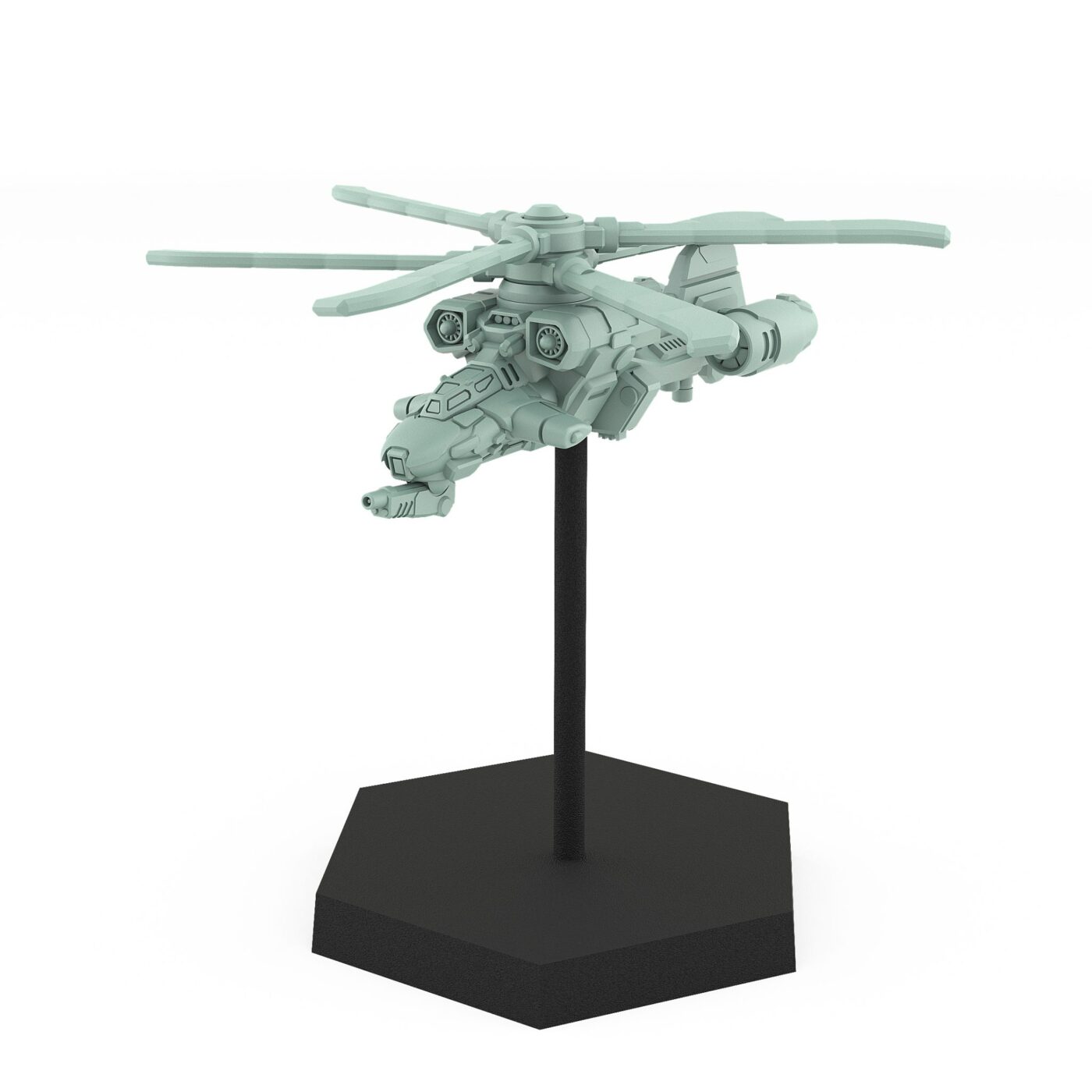 DI Multipurpose VTOL aircraft with front cannons and missile pods