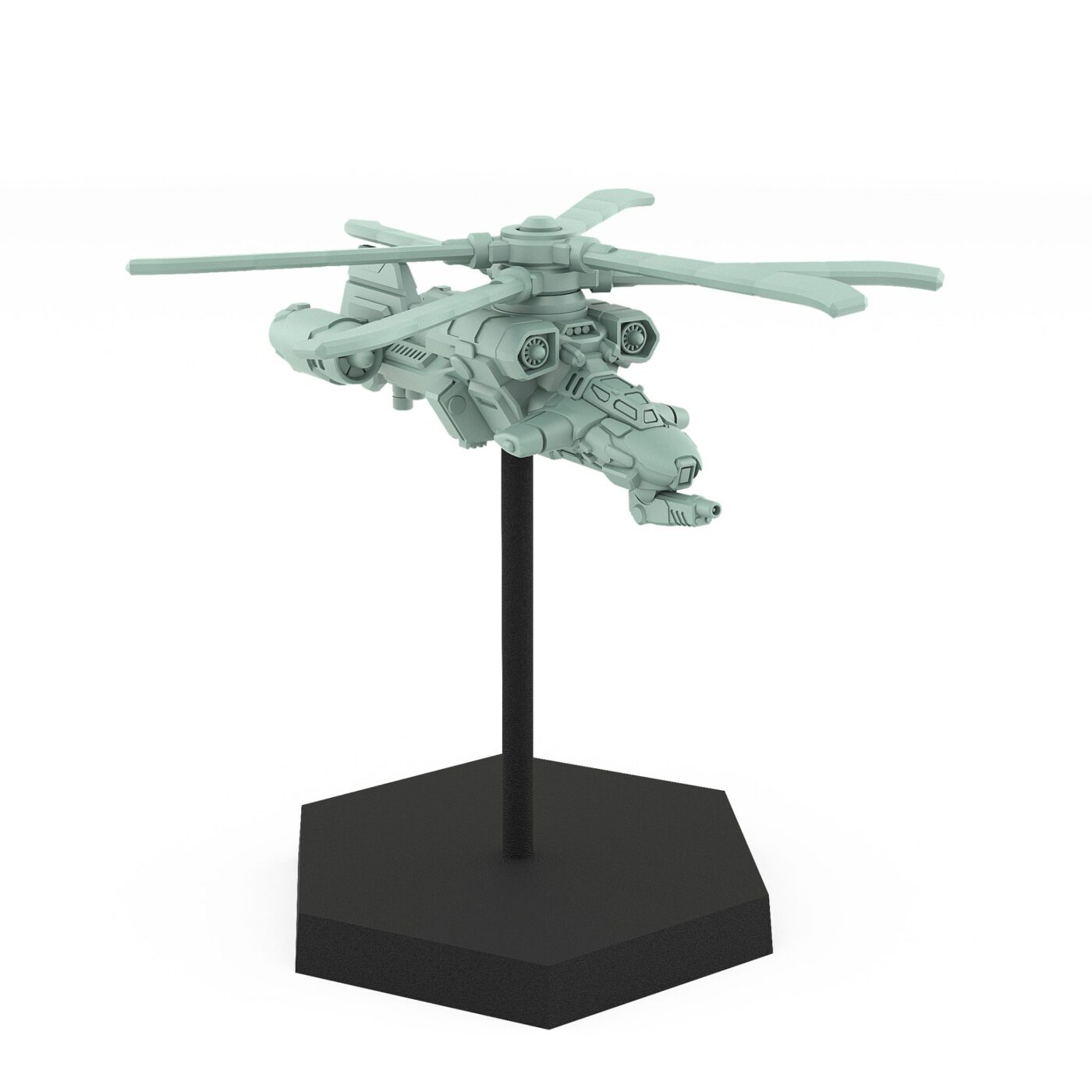 DI Multipurpose VTOL aircraft with front cannons and missile pods