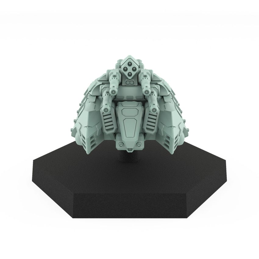 Epo HT hover tank miniature with quad cannons and missile launcher