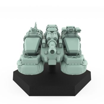 SAM Destroyer hover tank with heavy cannon and anti-air turrets
