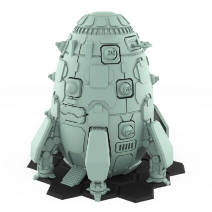 Shatol Overlord sci-fi dropship terrain piece for tabletop games