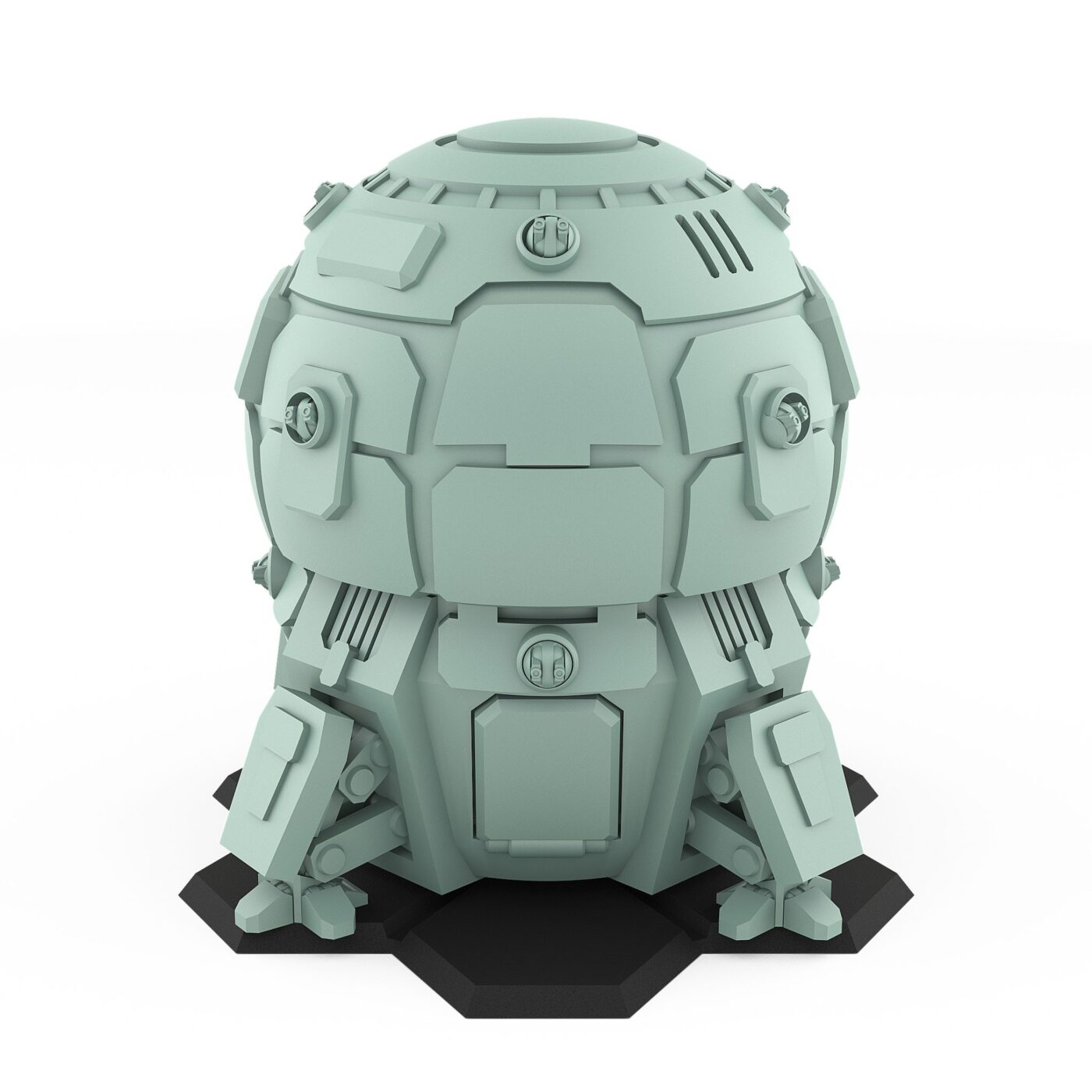 Shatol Union sci-fi orbital dropship model for tabletop wargames