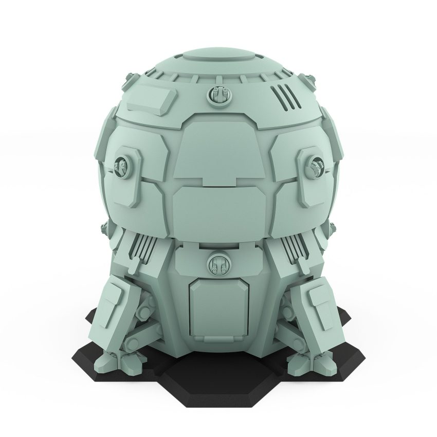 Shatol Union sci-fi orbital dropship model for tabletop wargames