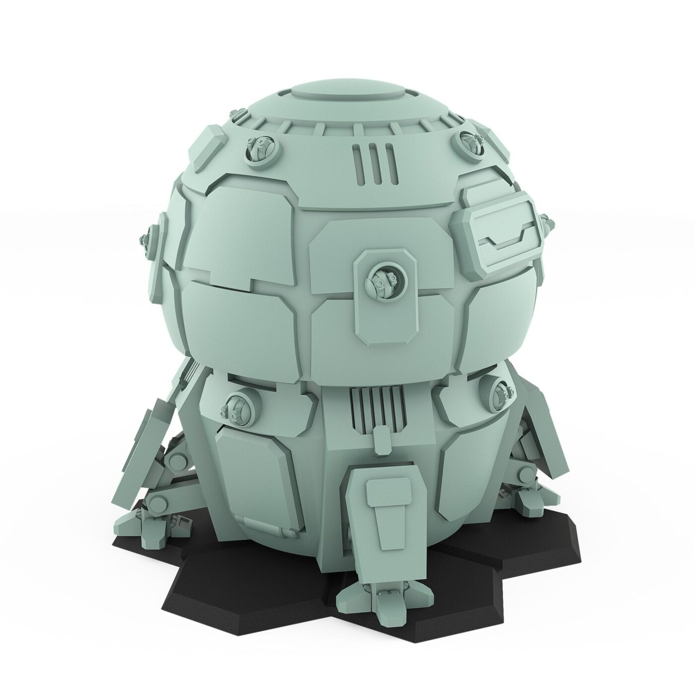 Shatol Union sci-fi orbital dropship model for tabletop wargames
