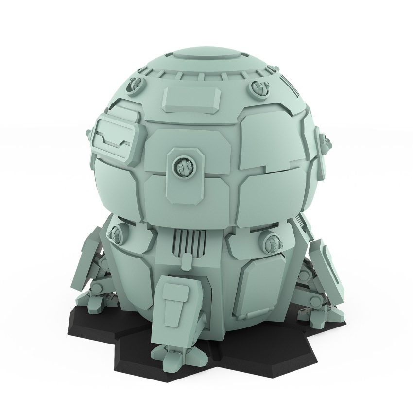 Shatol Union sci-fi orbital dropship model for tabletop wargames