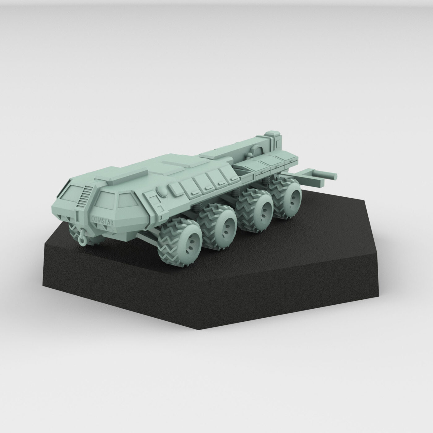 8x8 Wrecker Heavy Recovery Vehicle - USe Mechs 3D Printed Mech Miniature